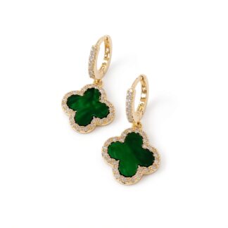 4 leaf earrings wt
